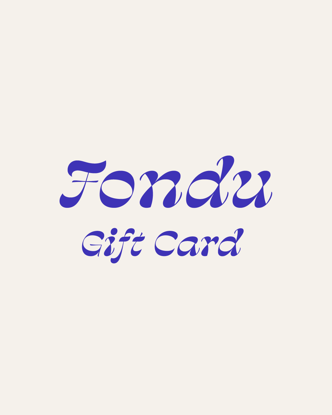 Fondu Swim Gift Card